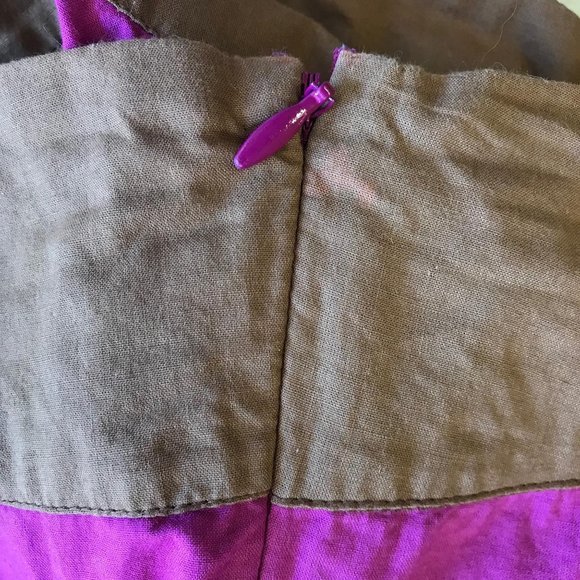 Parallel Womens Purple Boho Embroidered Short Sleeve Blouse Size 12 - Picture 7 of 7